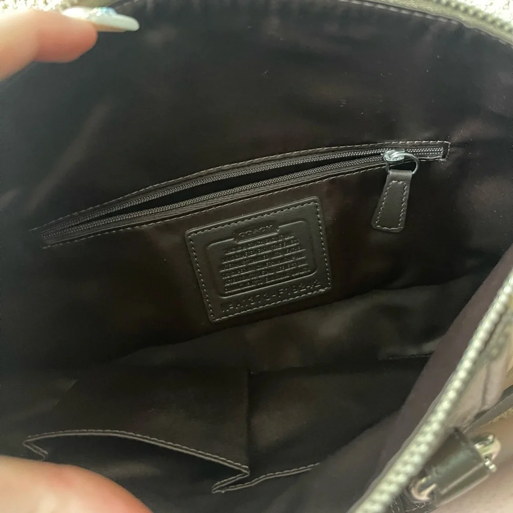 coach brown satchel tote crossbody shoulder bag - Picture 4 of 17